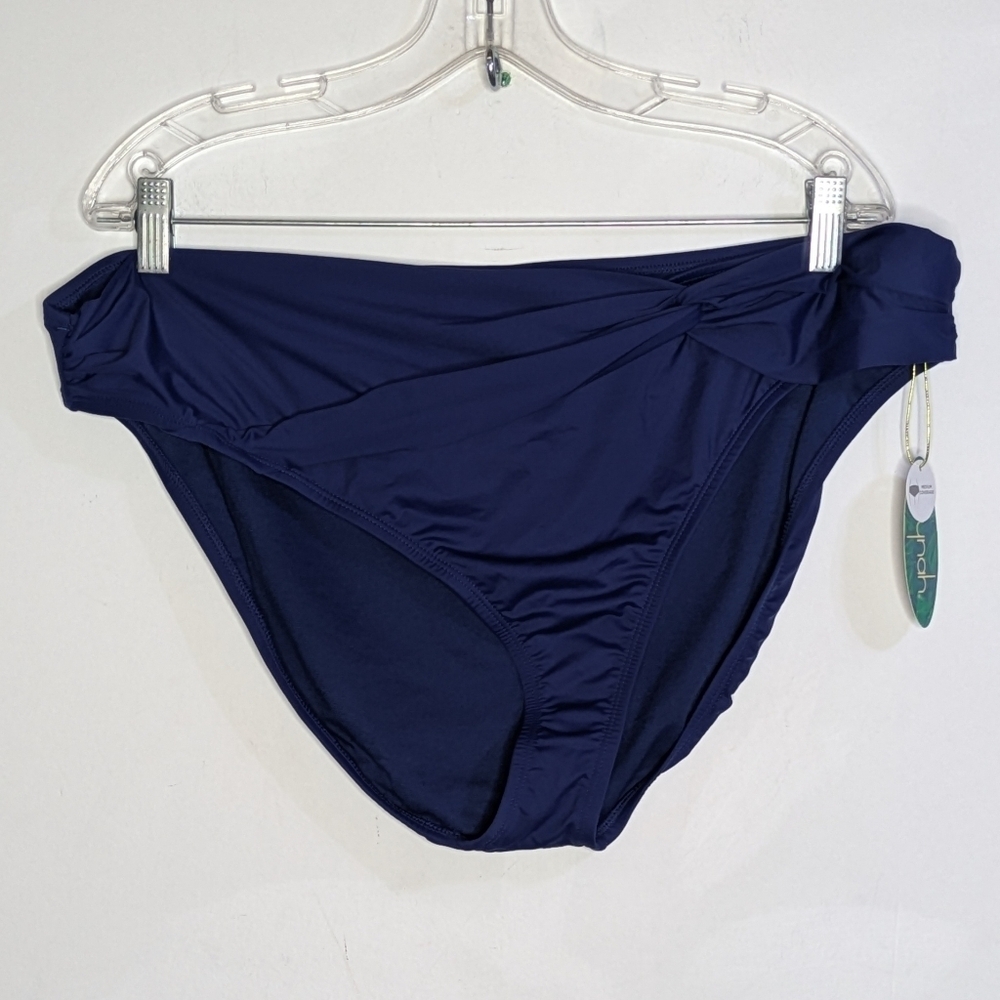 NWT Mynah Blue Twist Front Hipster Bikini Bottom Swimsuit XXL